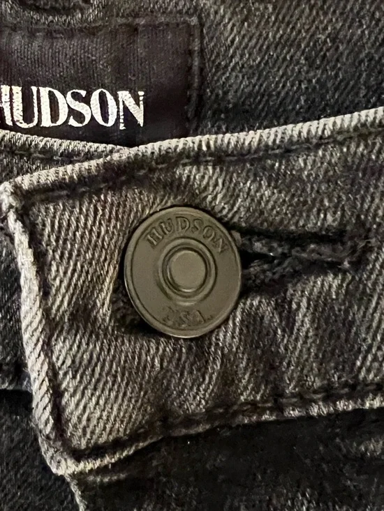 Hudson Natalie Midrise Super Skinny Ankle | Size 28 | Black Denim | Like New - Picture 3 of 15